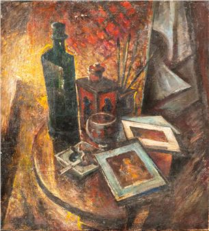 still life. Signed bottom right. Oil on canvas. 58 x 64 cm. 300-600 EUR - German Vasilievich Fedorov