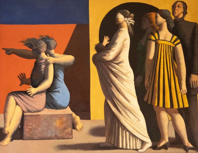 Artwork by José Herrera, La Foi portant la nouvelle vie, Made of oil on canvas