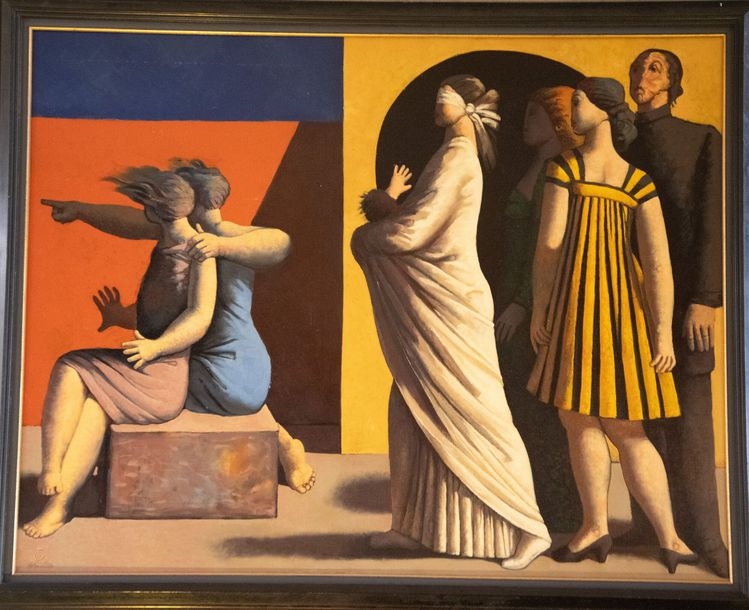 Artwork by José Herrera, La Foi portant la nouvelle vie, Made of oil on canvas