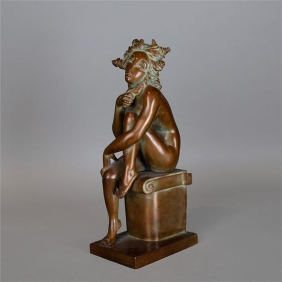 Nu féminin assis by José Herrera, 2002