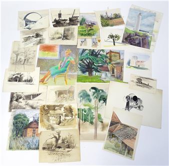 A collection of works bythC artist and illustrator Donald Myall, who studied at Colchester School of Art - Donald Myall