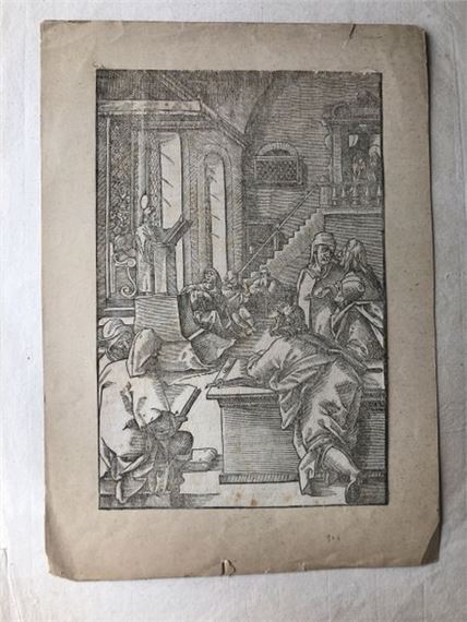 Jésus enfant enseignant au Temple - Tobias Stimmer