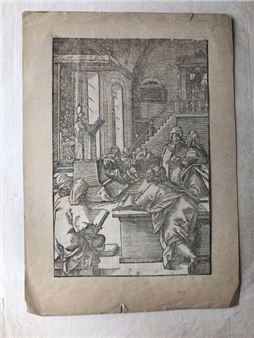 Jésus enfant enseignant au Temple - Tobias Stimmer