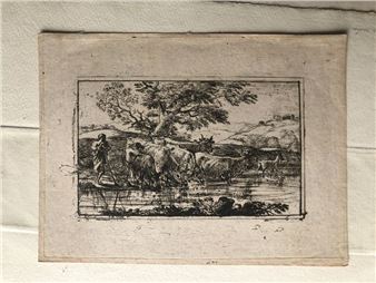 Le troupeau à l’abreuvoir - Claude Lorrain