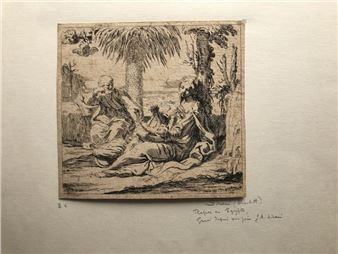 Le repos pendant la Fuite en Egypte - Elisabetta Sirani