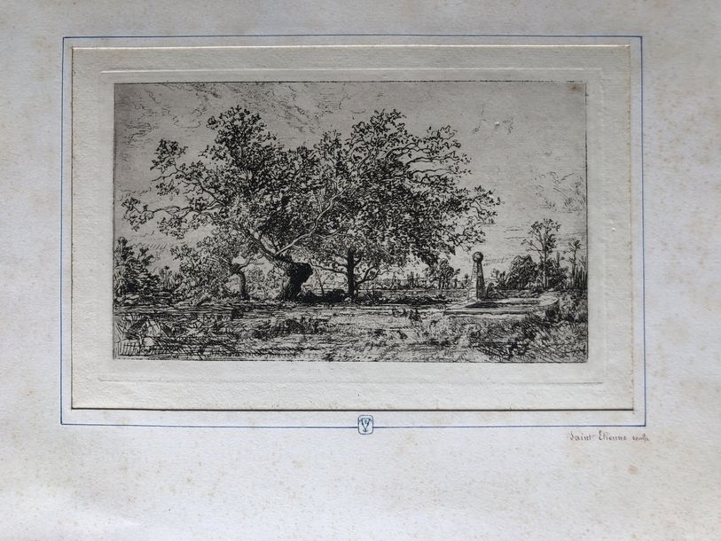 Artwork by Francisque de Saint-etienne, Etudes en Languedoc, Made of Eau forte coup de planche