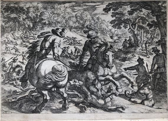 Chasse à l’ours by Antonio Tempesta