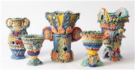 Piped like Cake Icing, Ebony Russell’s Luscious Vessels Evoke Emotional Celebrations