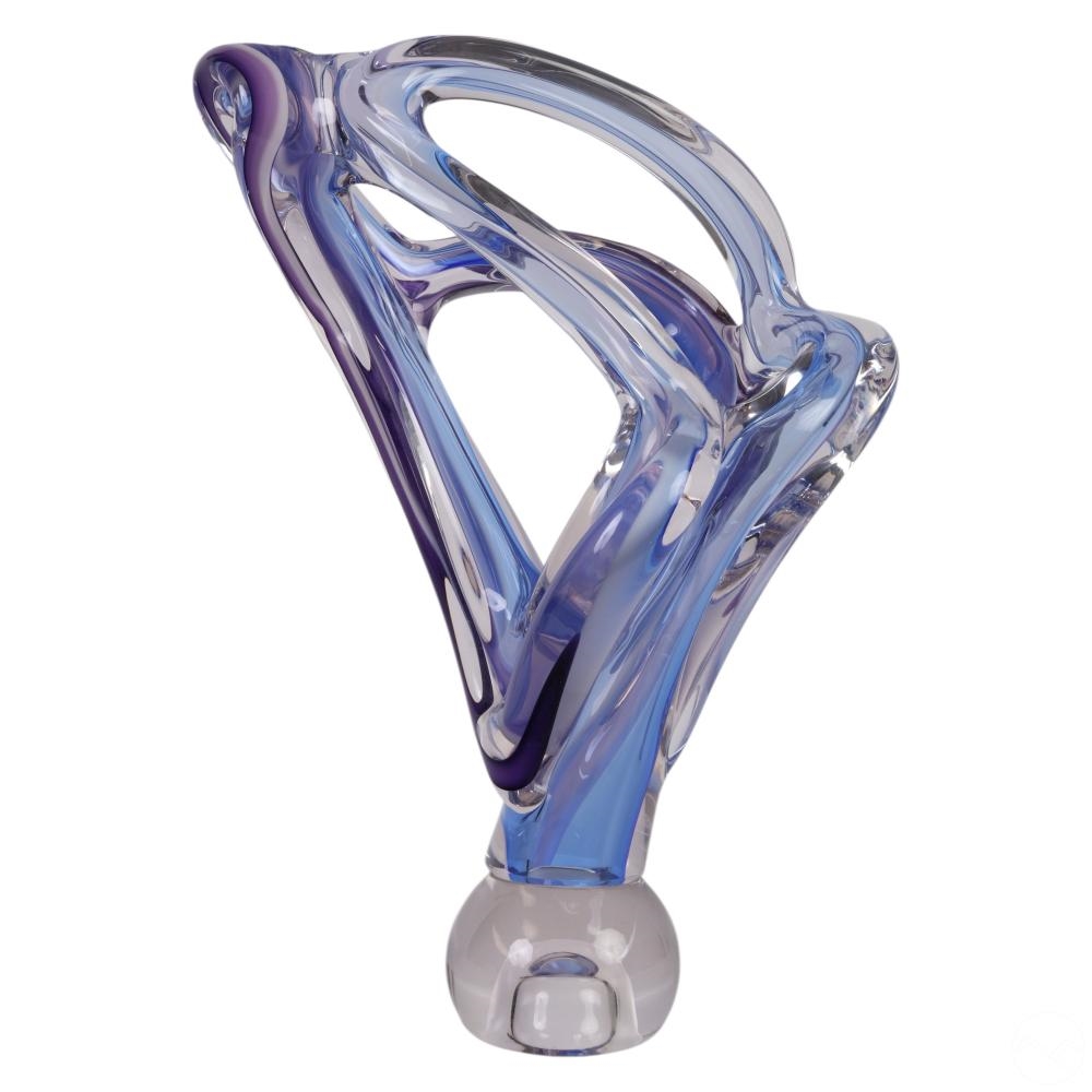 Barry Entner | Art Glass Freeform Sculpture (1989) | MutualArt
