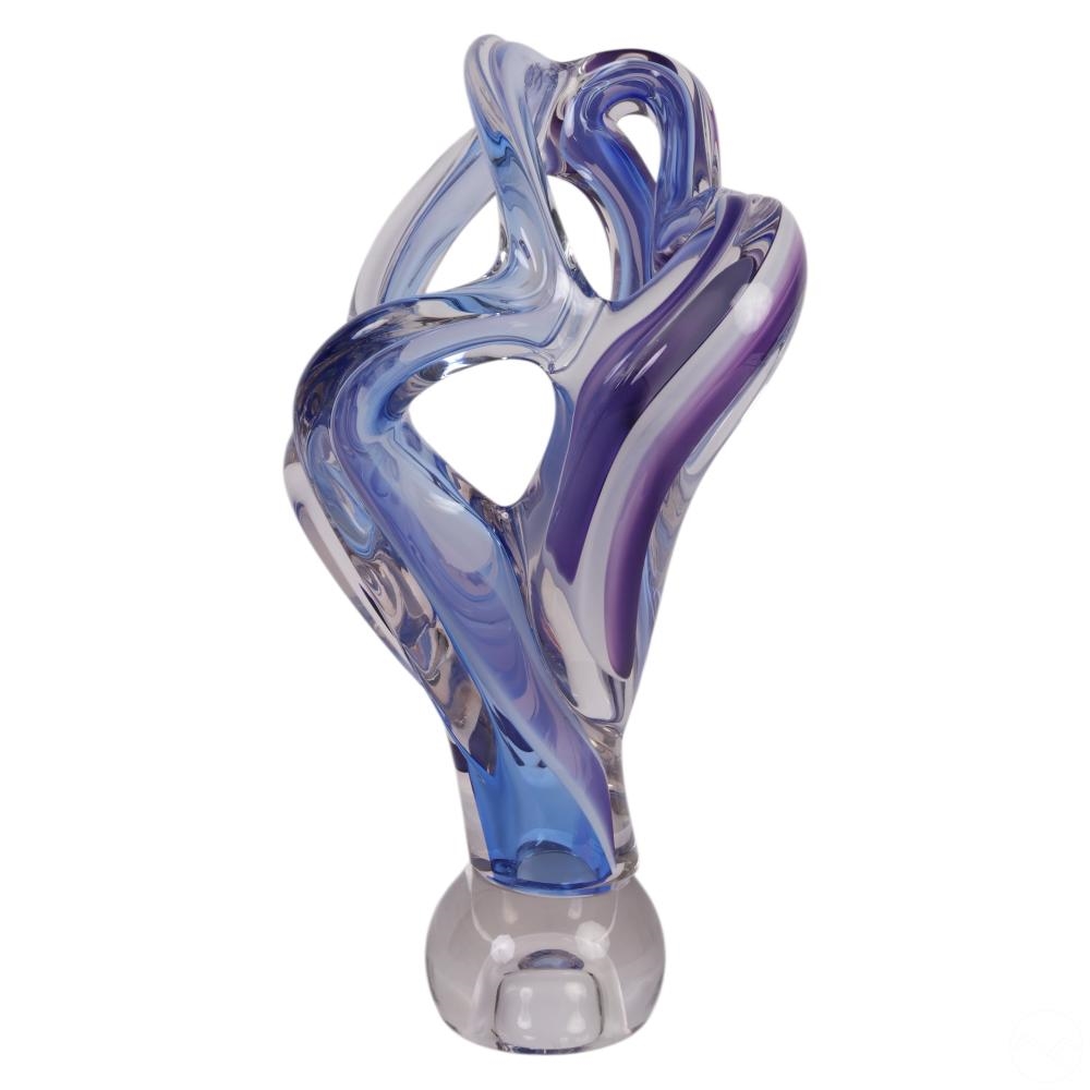 Barry Entner | Art Glass Freeform Sculpture (1989) | MutualArt