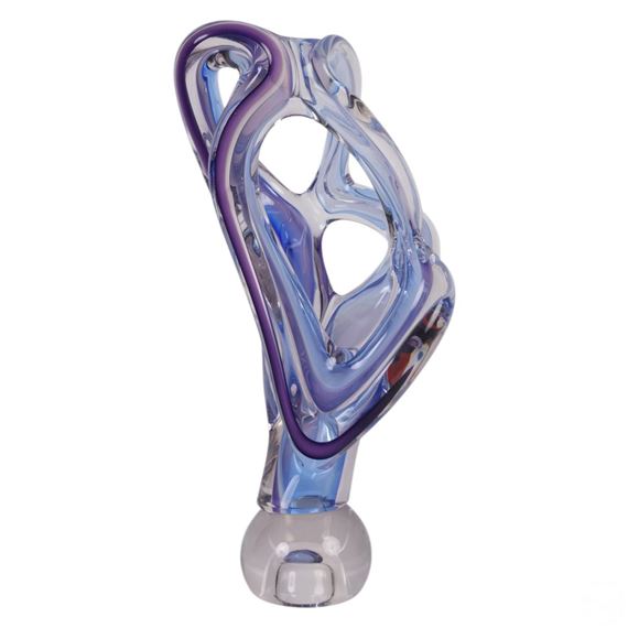 Barry Entner | Art Glass Freeform Sculpture (1989) | MutualArt