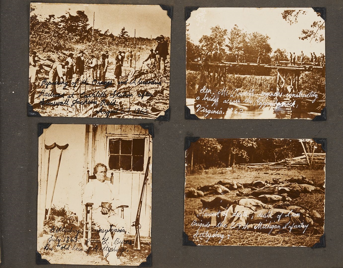 Artwork by Timothy H. O'Sullivan, Timothy O'Sullivan Related Photograph Album, Made of photographic prints