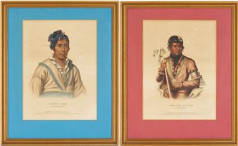 2 McKenney & Hall Prints, Spring Frog & A Winnebago - Charles Bird King