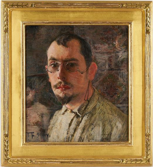 Frederick Trapp Friis | Frederick Friis O/B Self Portrait (22) | MutualArt