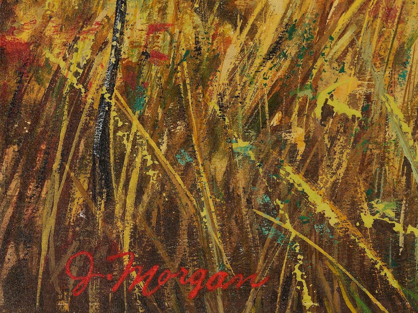 Artwork by Stephen Thomas, 2 Western Paintings Incl. Stephen Hennessy, Monterey Cypress & Moose, Made of Silvered Wood