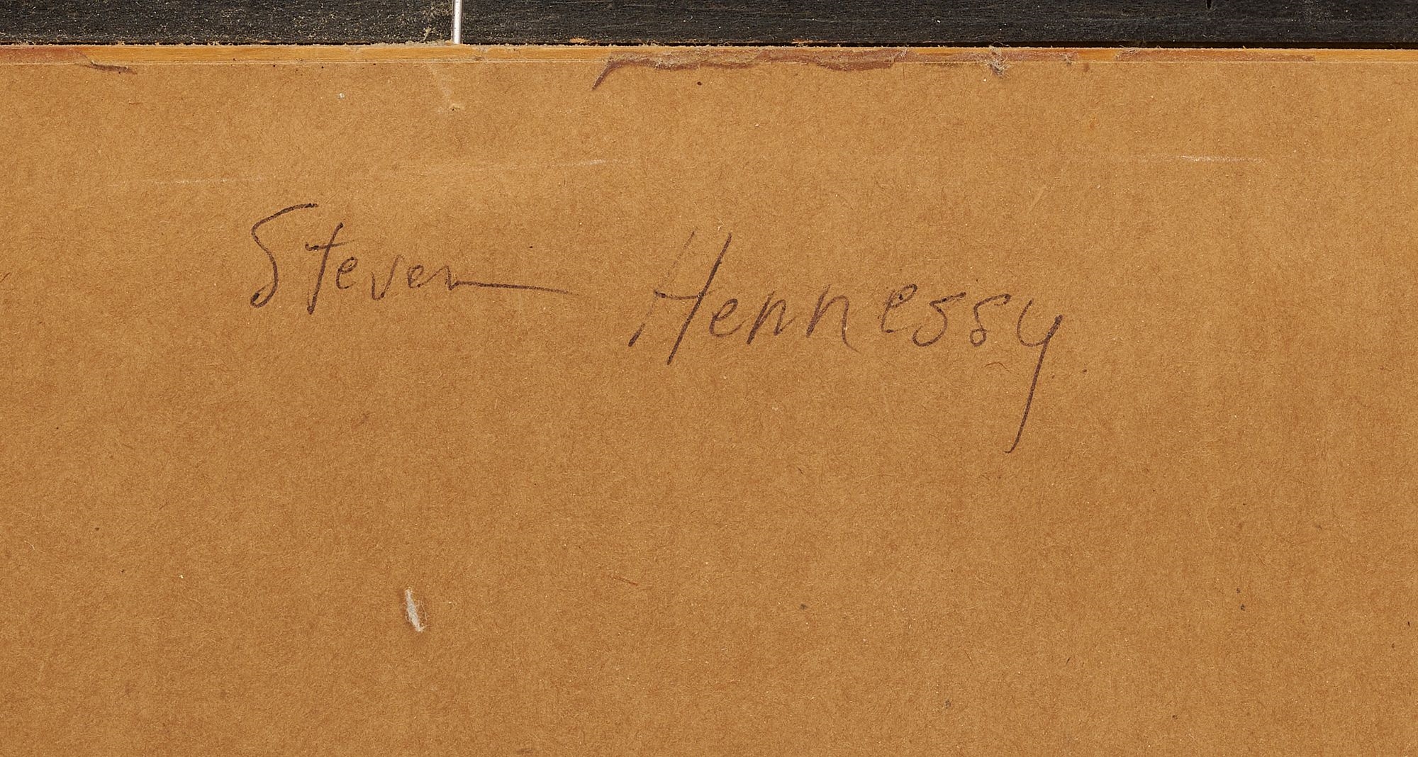 Artwork by Stephen Thomas, 2 Western Paintings Incl. Stephen Hennessy, Monterey Cypress & Moose, Made of Silvered Wood