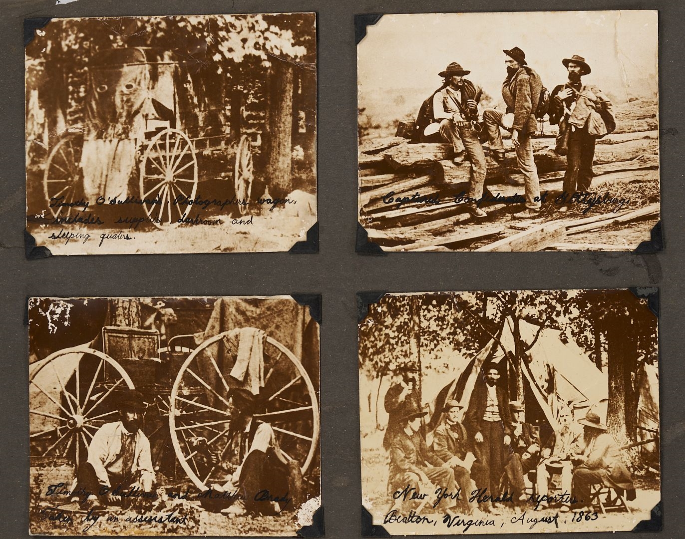 Artwork by Timothy H. O'Sullivan, Timothy O'Sullivan Related Photograph Album, Made of photographic prints