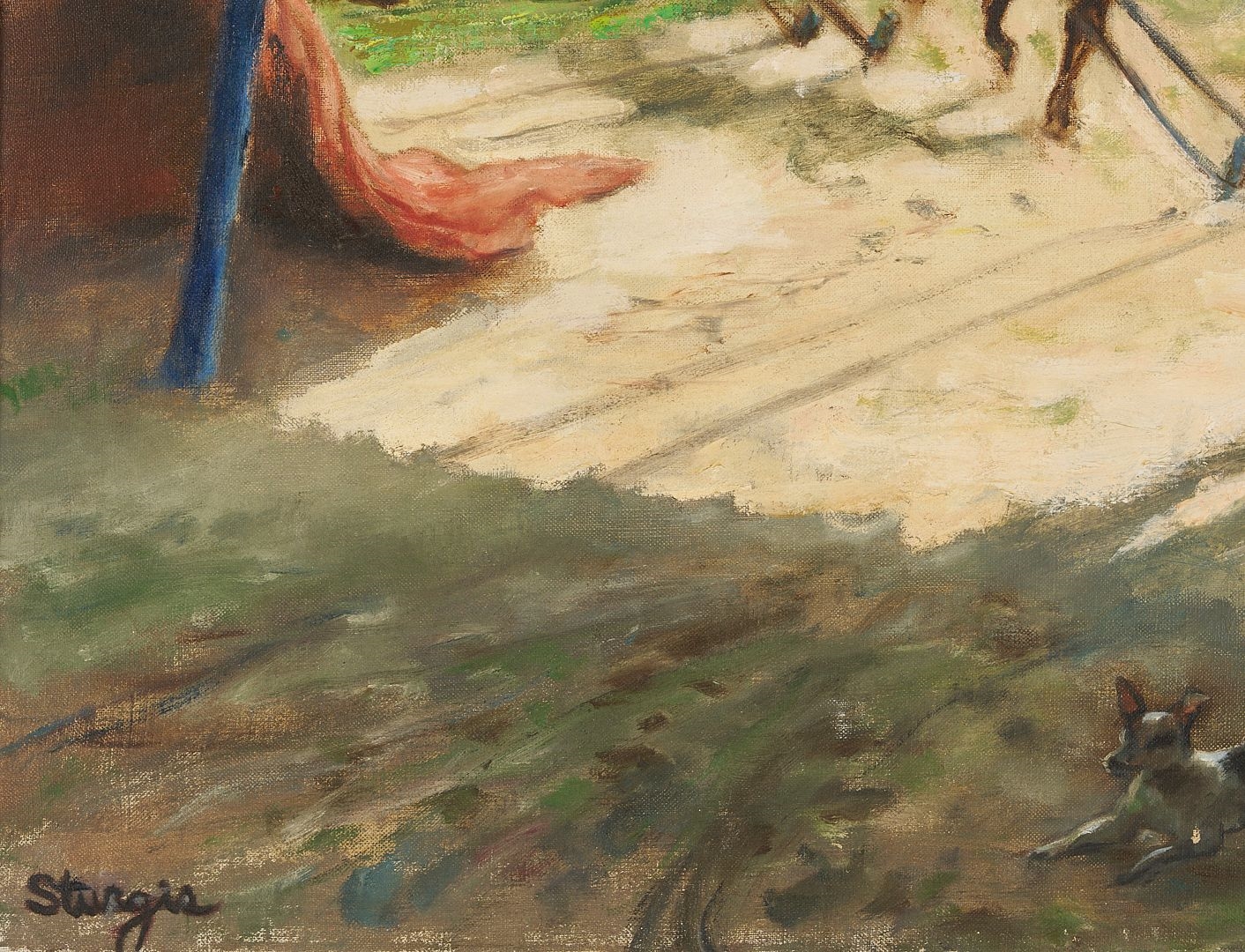 Artwork by Margaret E. Sturgis, Margaret Sturgis O/C Circus Painting, Sarasota, Florida, Made of oil on canvas