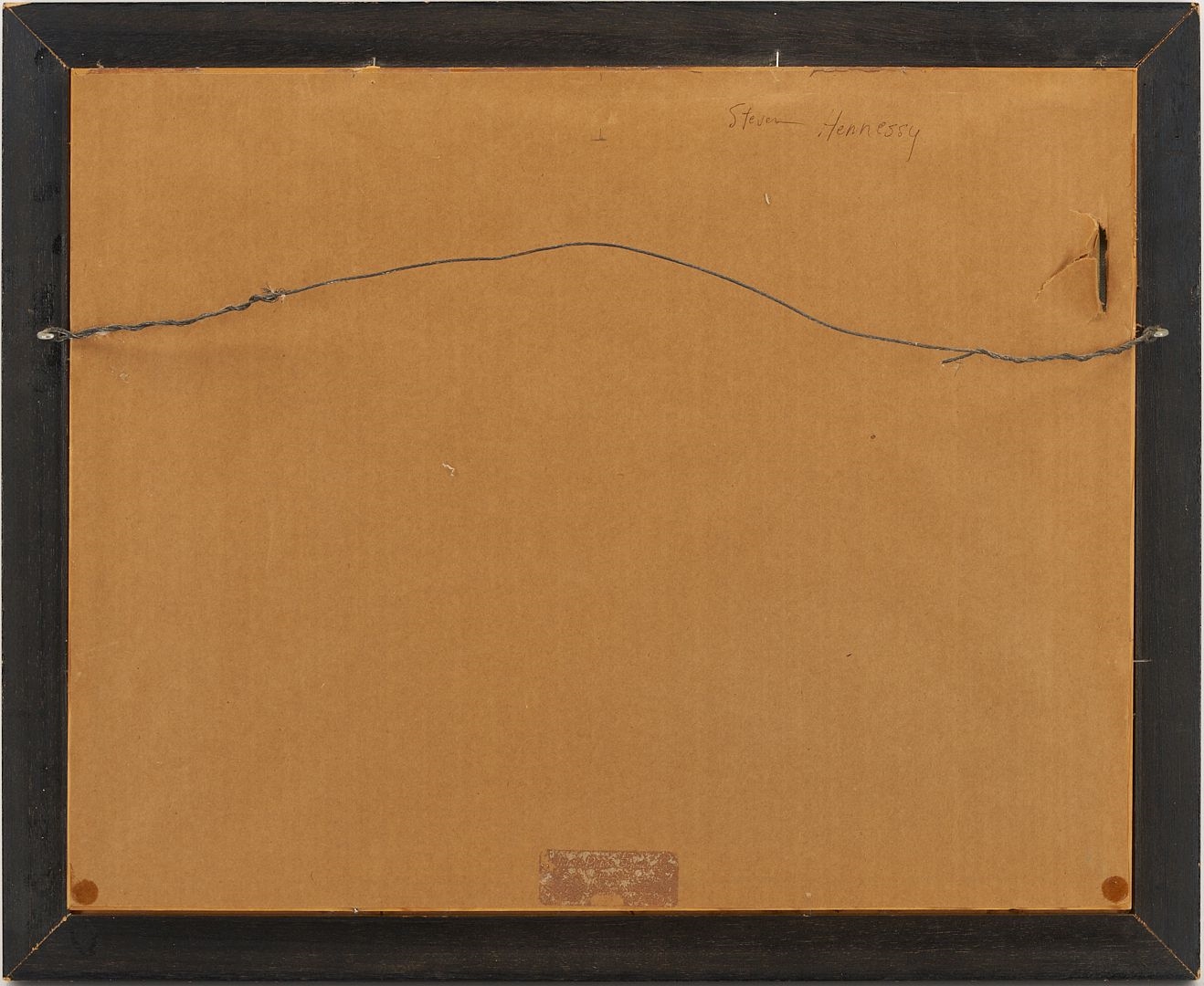 Artwork by Stephen Thomas, 2 Western Paintings Incl. Stephen Hennessy, Monterey Cypress & Moose, Made of Silvered Wood