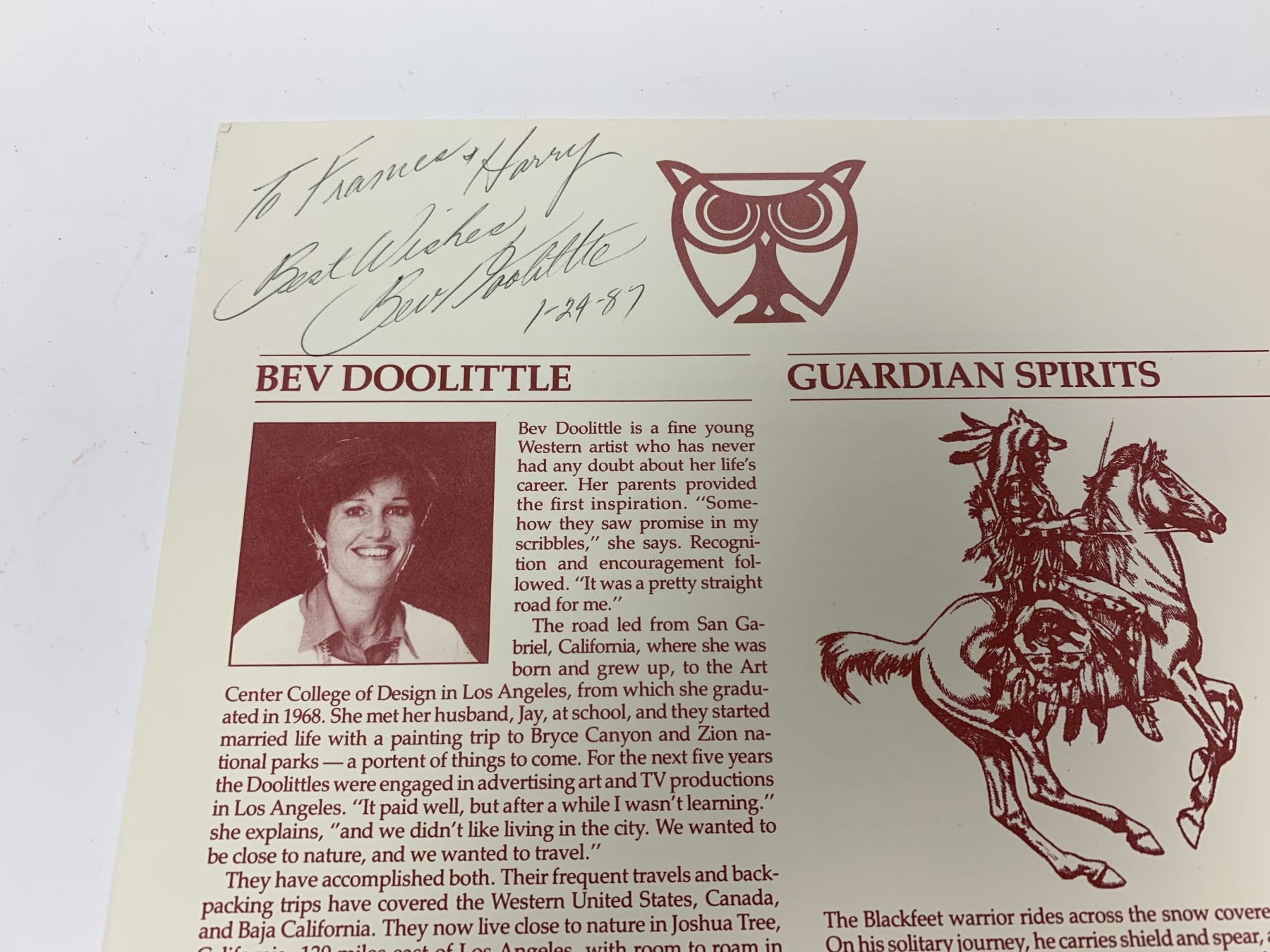 Bev Doolittle | Guardian Spirits | MutualArt