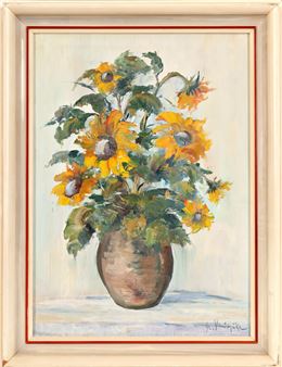 361. Slunečnice ve váze - Dobroslav Varejcka