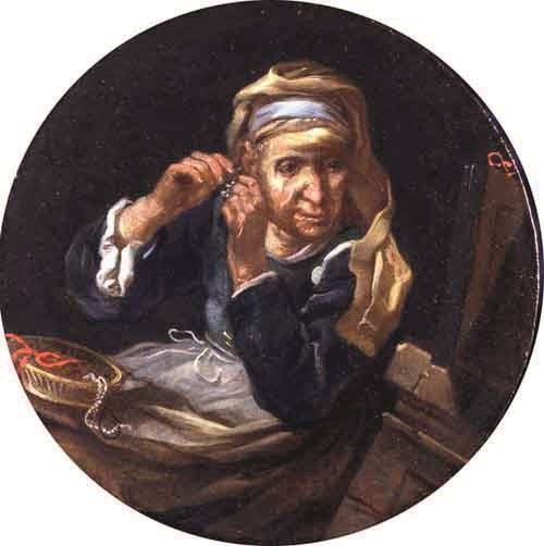 Bernhard Keil | Vecchia che si specchia | MutualArt