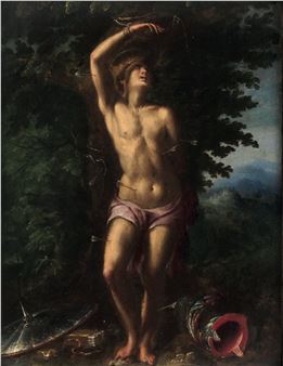 Artista lombardo degli inizi del XVII secolo San Sebastiano - Lombard School, 17th Century