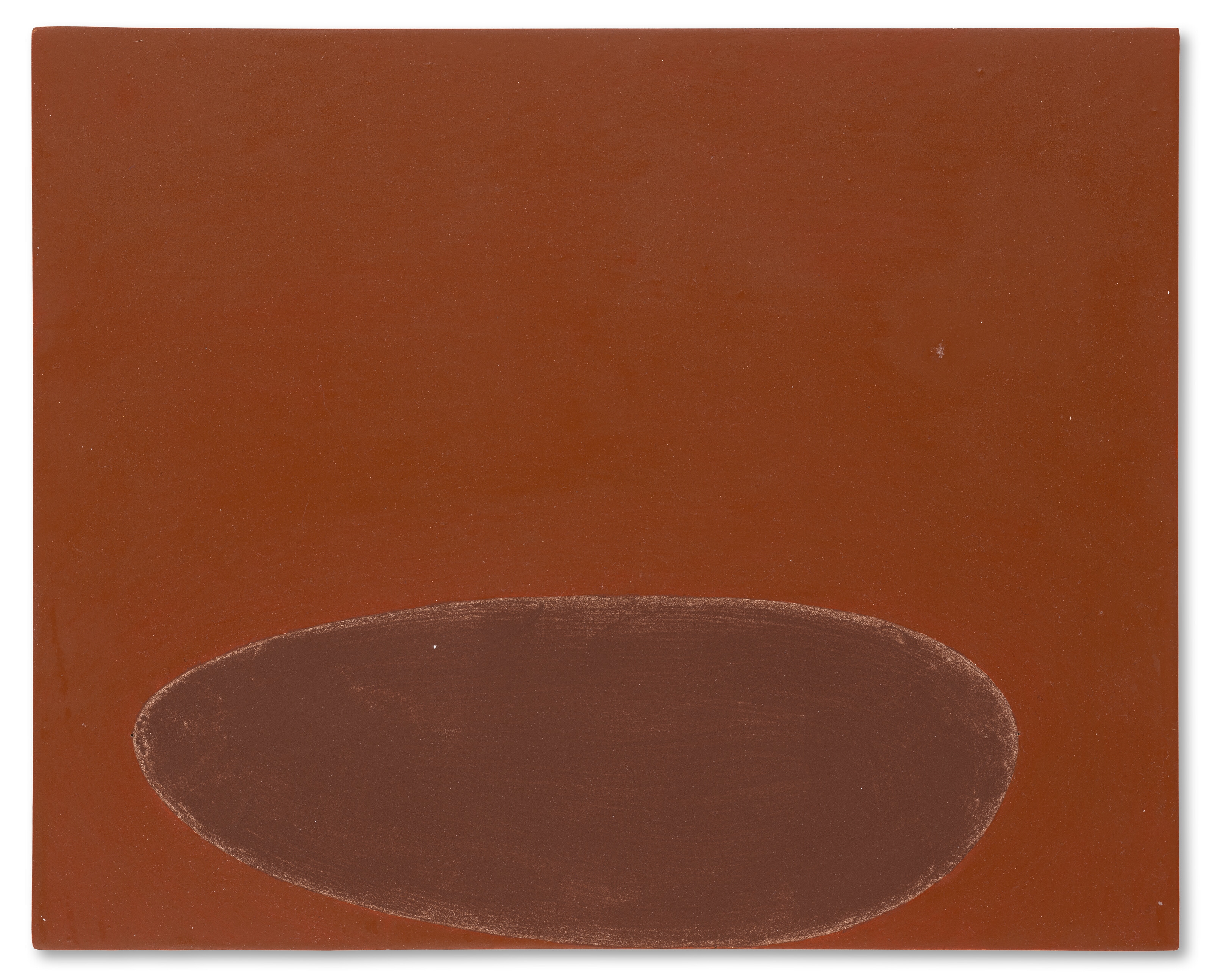 Artwork by Suzan Frecon, red and red study, Made of oil on board