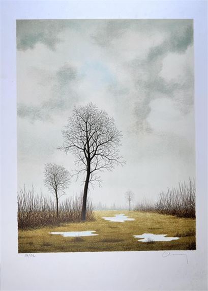 Tree in a wetland - Jean-Claude Chauray