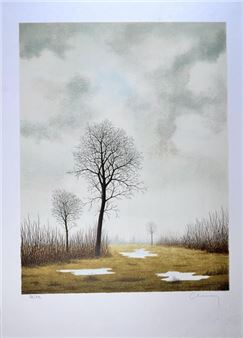 Tree in a wetland - Jean-Claude Chauray