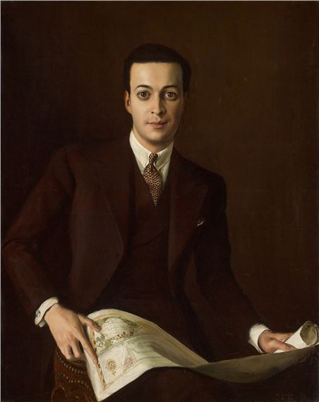 Portrait of Arturo López Willshaw by Aleksandr Yevgeniyevich Yakovlev, Executed in 1929
