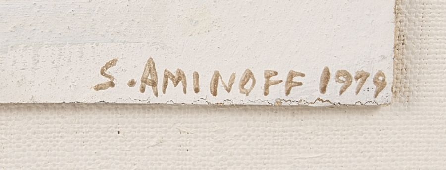 Artwork by Sara Aminoff, Djurgårdsvinter, Made of oil on panel