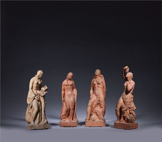 Sketches for the four seasons Suite of four s with rectangular bases - Virgilio Audagna