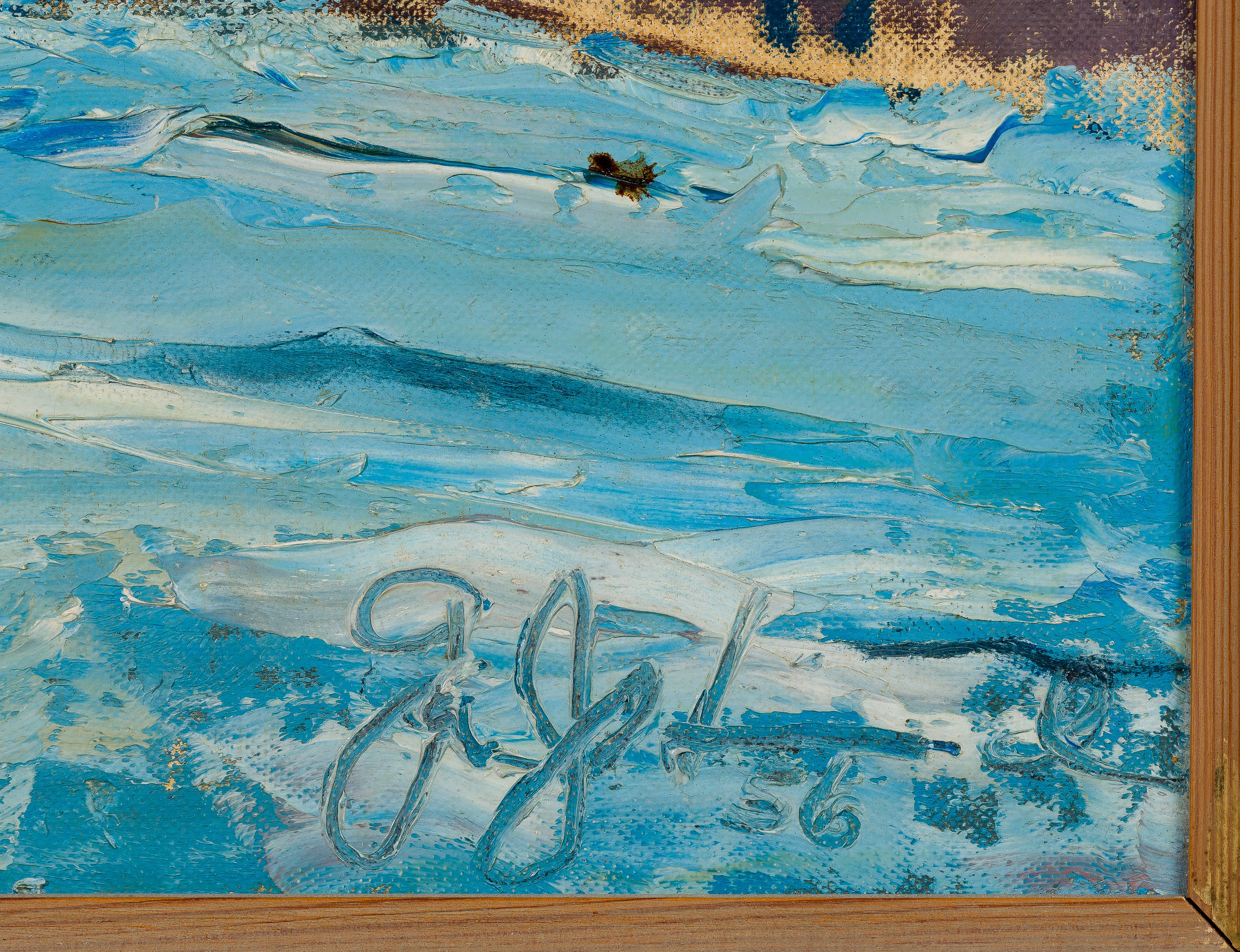 Artwork by George Hirsch, The Bridge, Made of Oils on Board