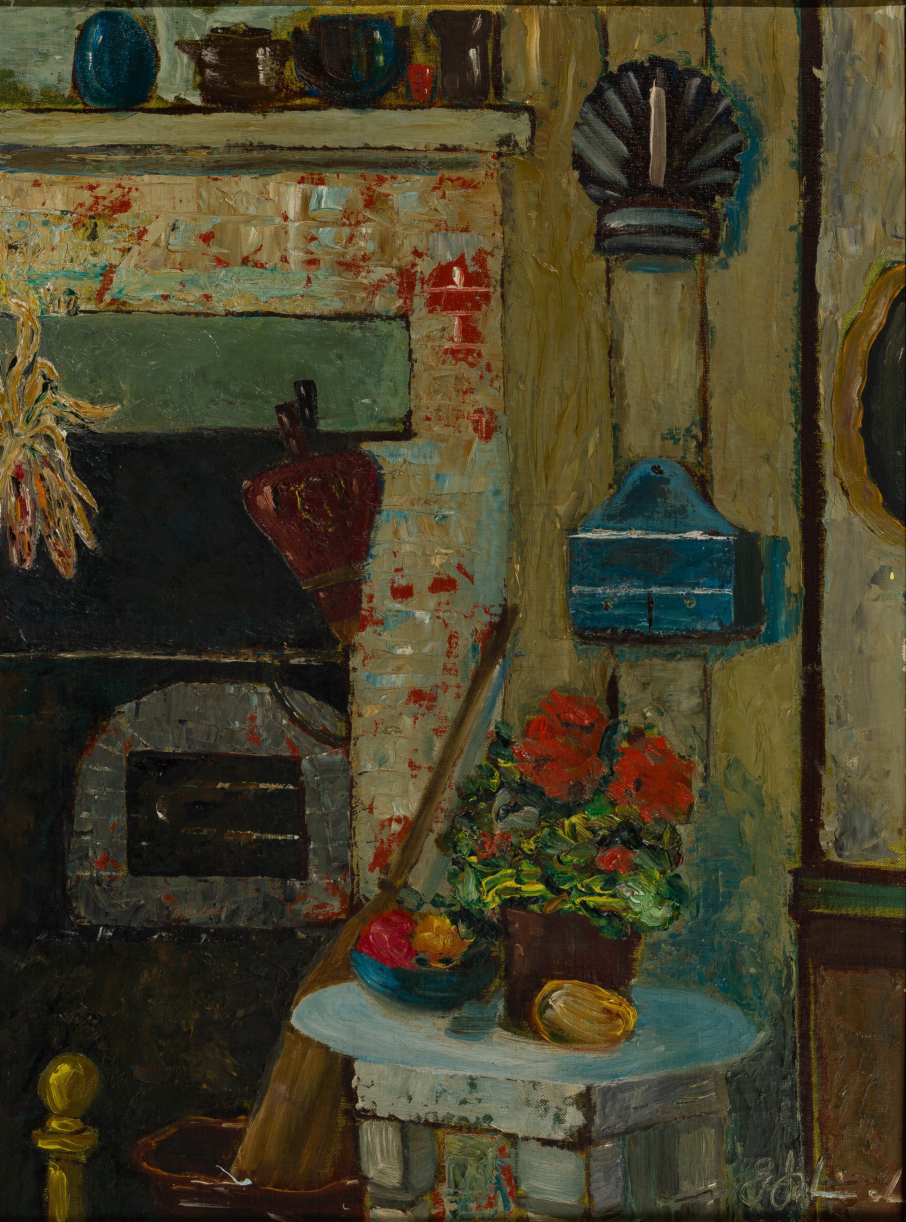 Artwork by George Hirsch, The Bridge, Made of Oils on Board