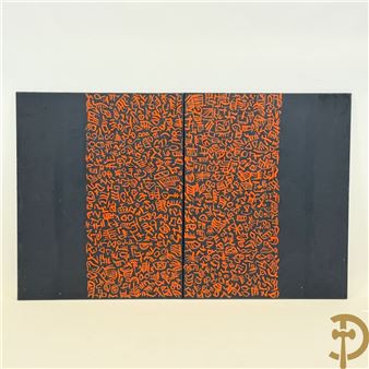 'Rode symbolen op zwarte fond' - Jean Degryse