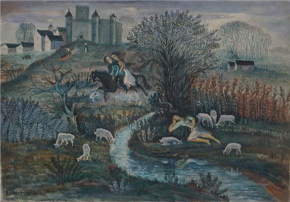 Le rêve de la bergère by Jean Raffy le Persan