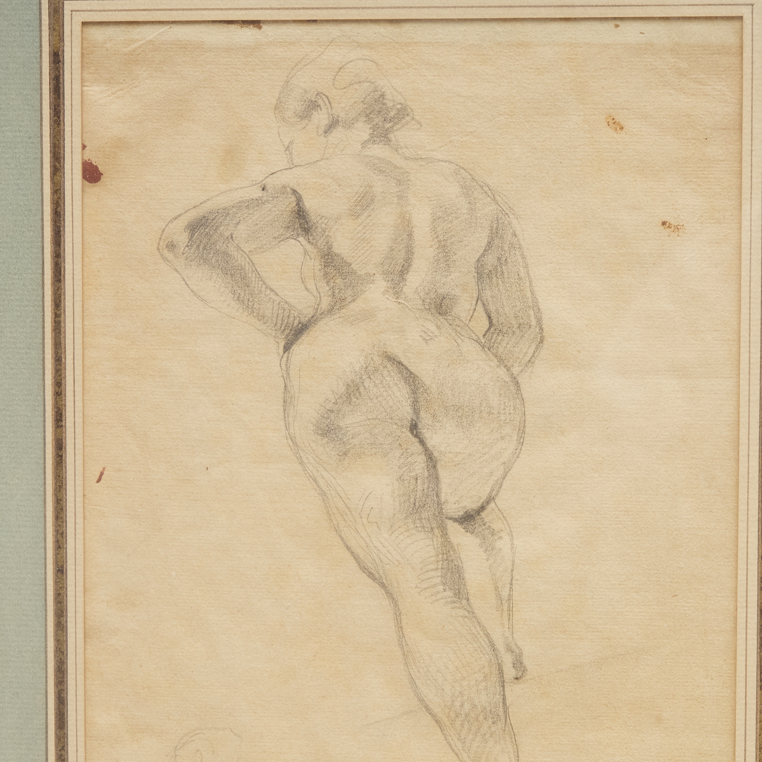 Artwork by Eugène Delacroix, Nude Female, Made of Graphite On Paper