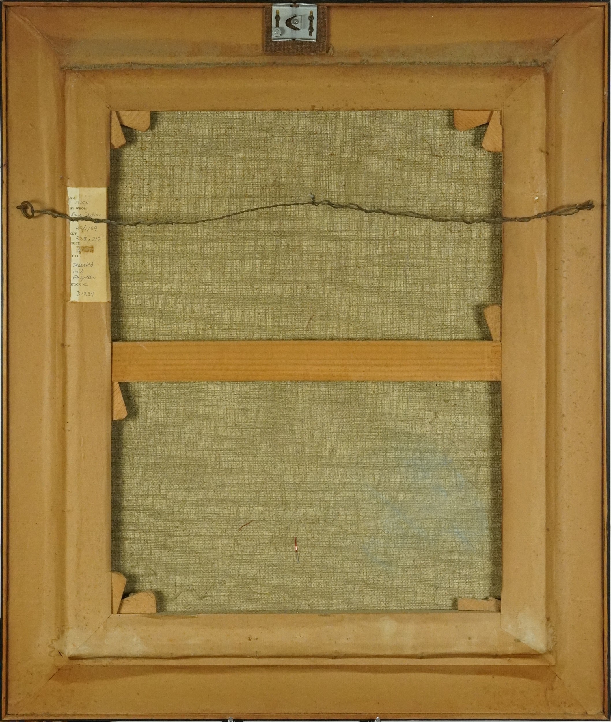 Artwork by René Dulieu, Deserted and Forgotten, Made of oil on canvas