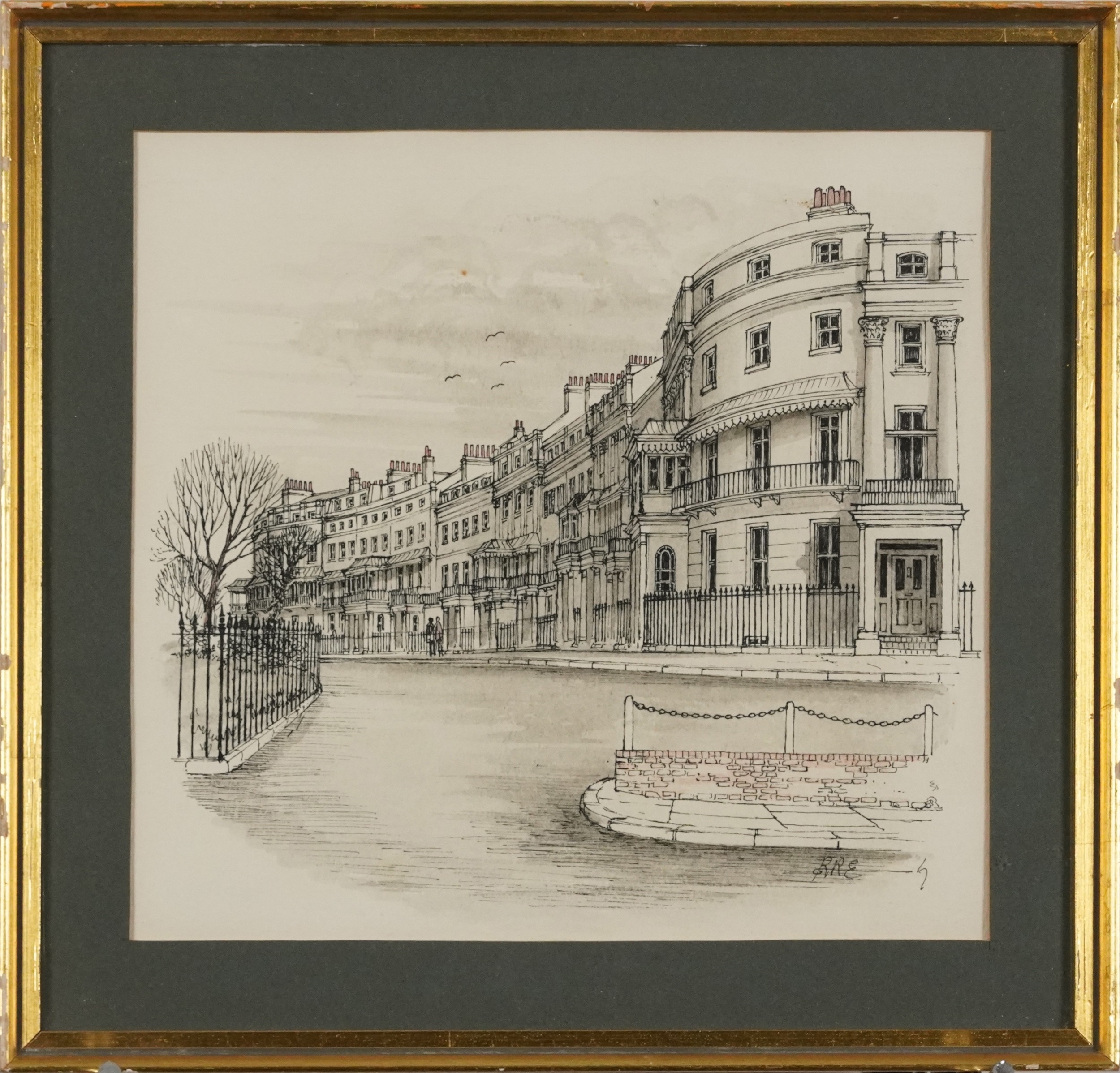Artwork by Robert Richard Erly, Brighton street views, Made of ink on paper