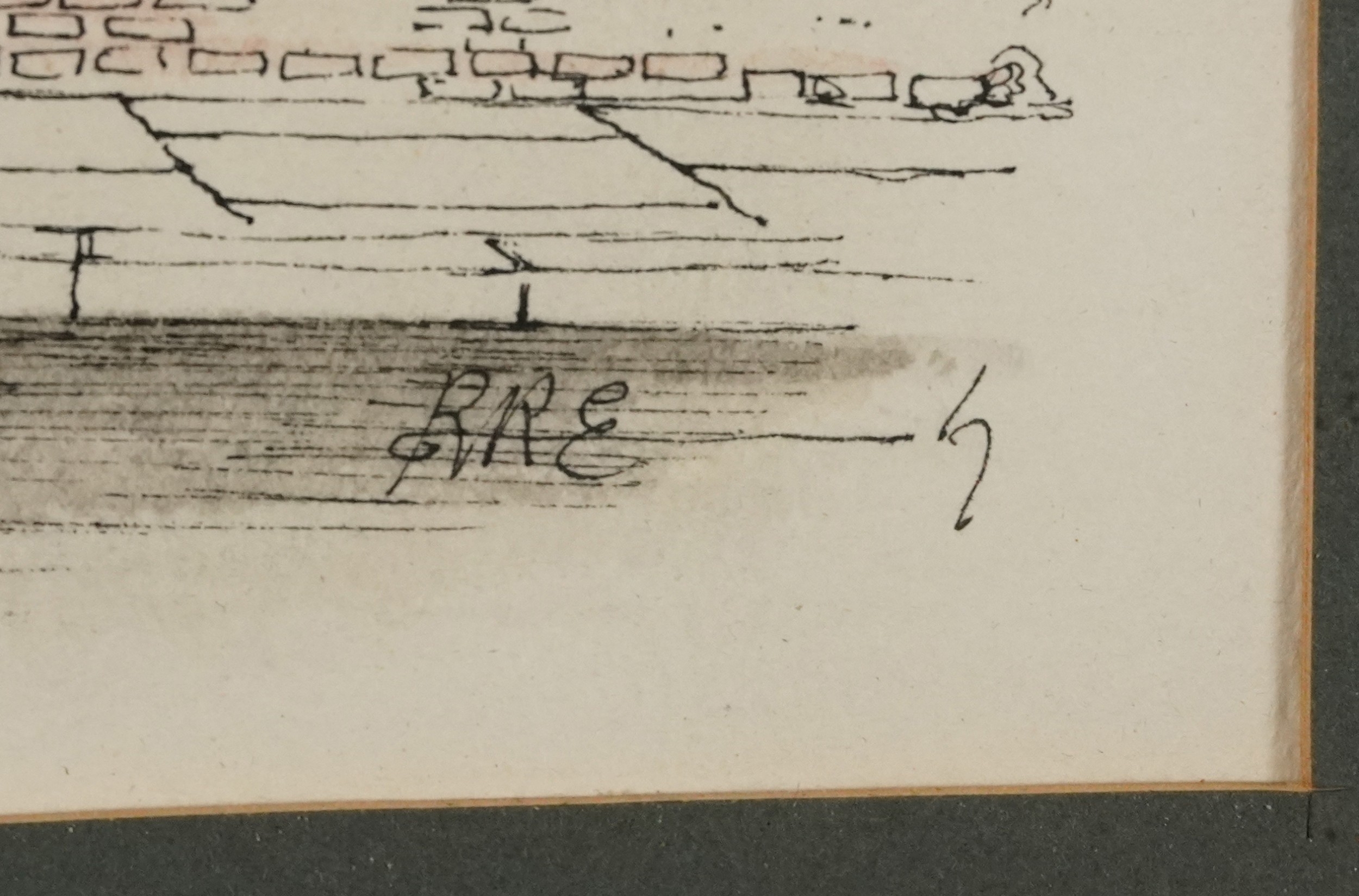 Artwork by Robert Richard Erly, Brighton street views, Made of ink on paper