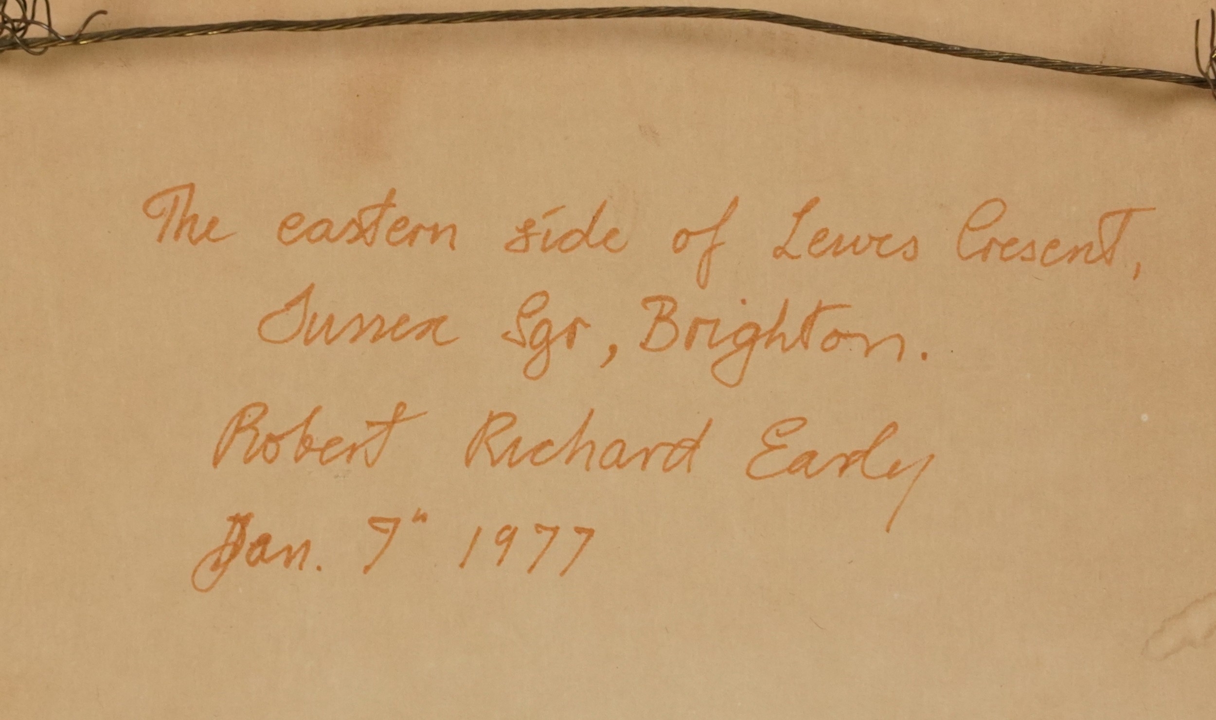 Artwork by Robert Richard Erly, Brighton street views, Made of ink on paper