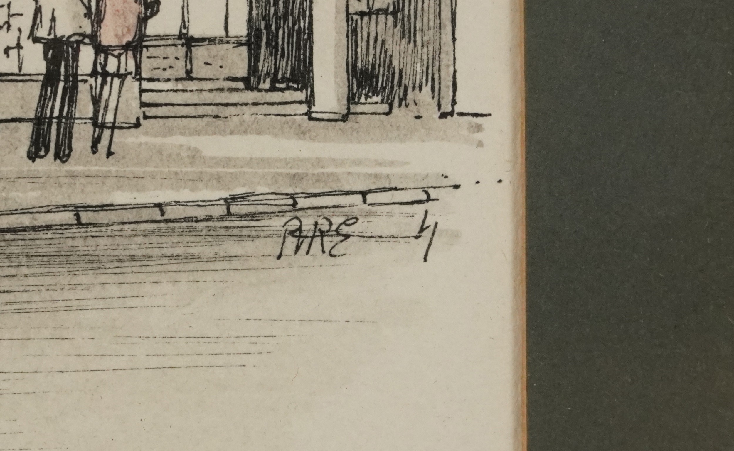 Artwork by Robert Richard Erly, Brighton street views, Made of ink on paper