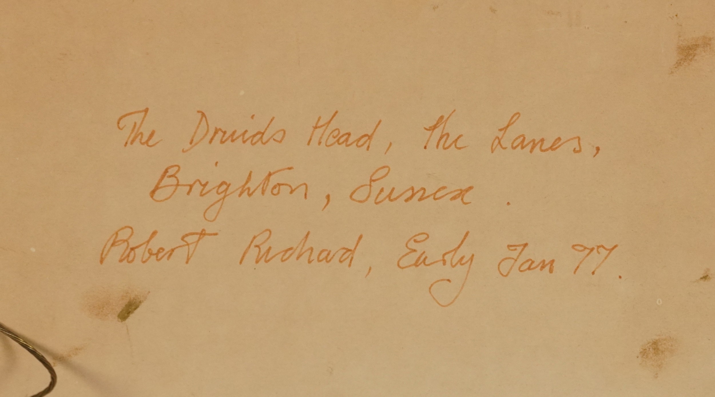 Artwork by Robert Richard Erly, Brighton street views, Made of ink on paper