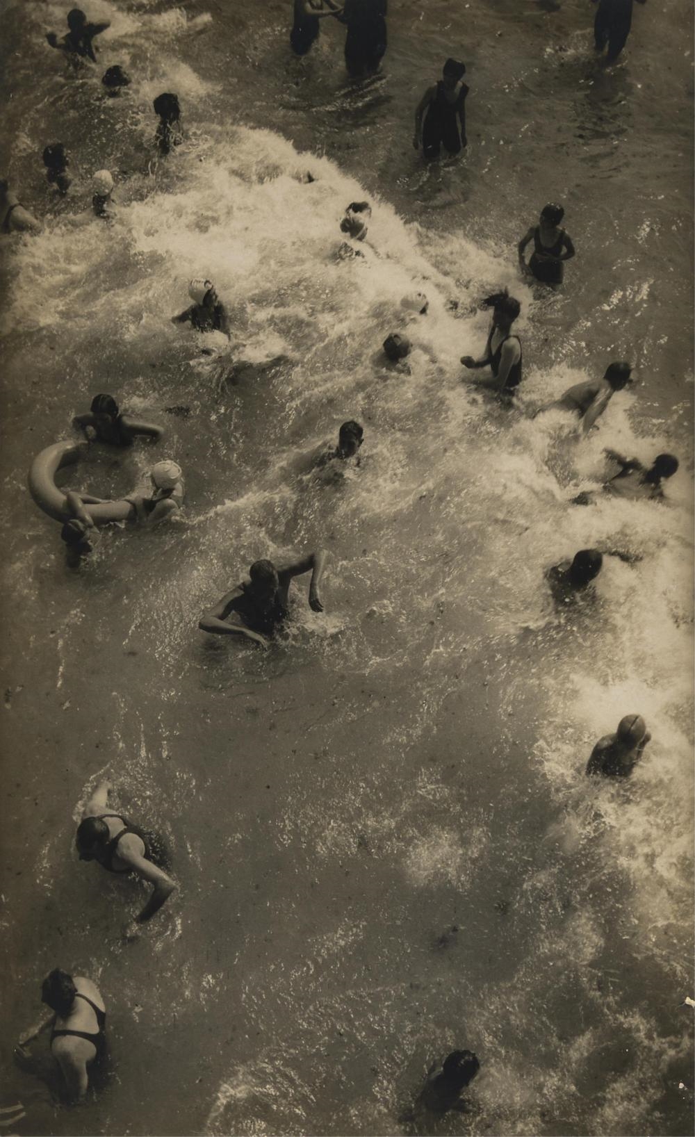 Artwork by Harold Cazneaux, Sydney Surfing, Made of silver gelatin