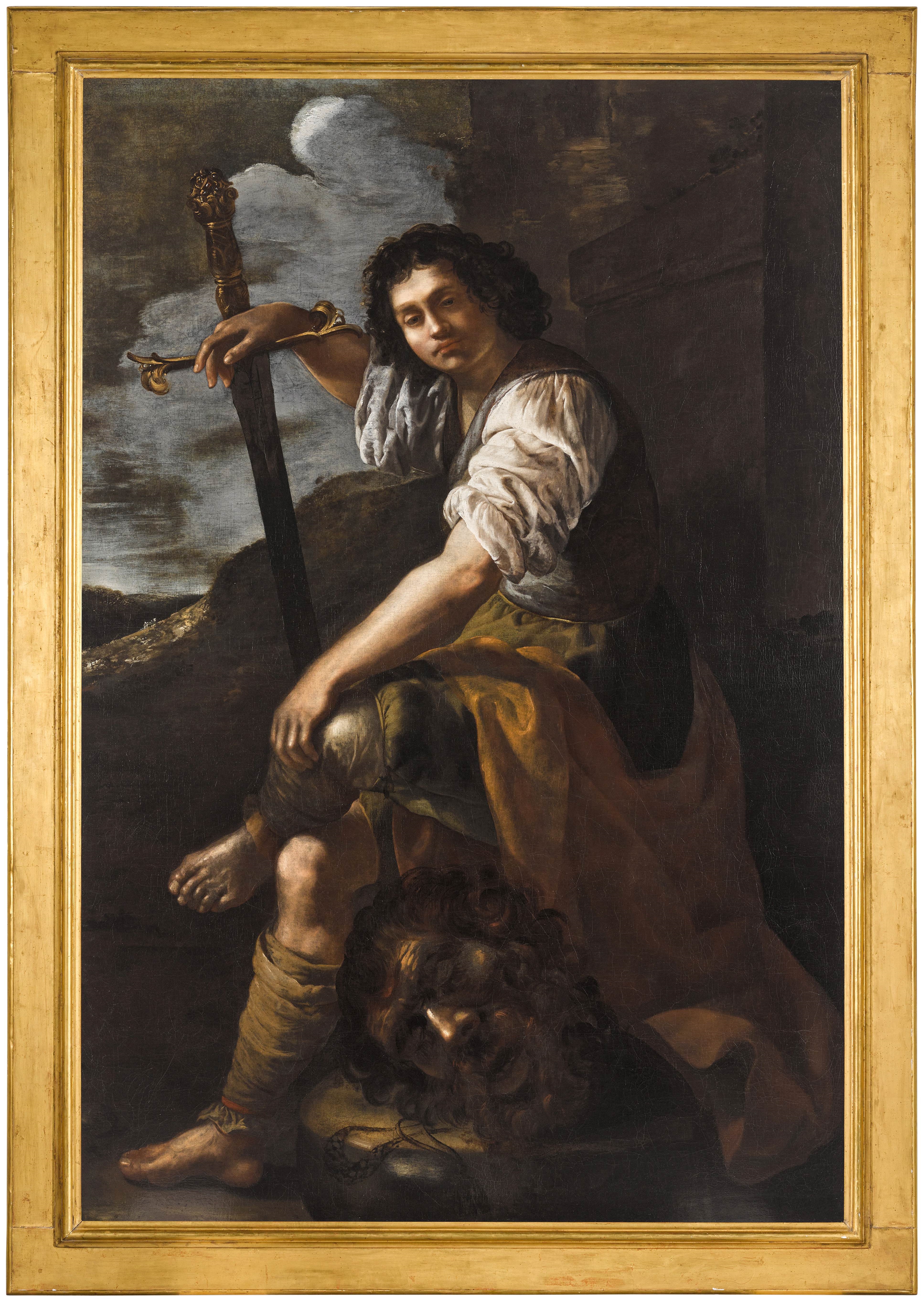 Artwork by Artemisia Gentileschi, David with the head of Goliath, Made of oil on canvas