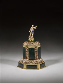 A German silver-mounted hardstone - Hans Jacob Mair