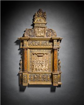 Domestic Altarpiece with the Last Supper - Southern Netherlandish School, 16th Century