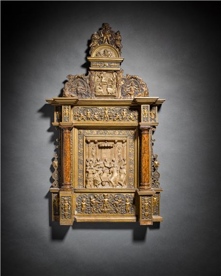 Domestic Altarpiece with the Last Supper - Southern Netherlandish School, 16th Century