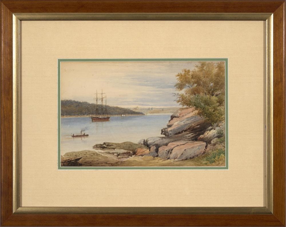 Artwork by Joseph Basher, Mosman Bay, Made of watercolour